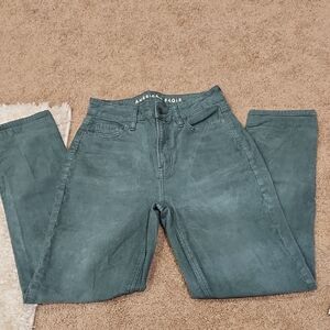American Eagle Outfitters Women's Teal Corduroys Jeans